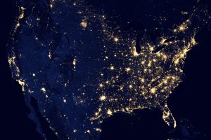 Nasa Map at Night